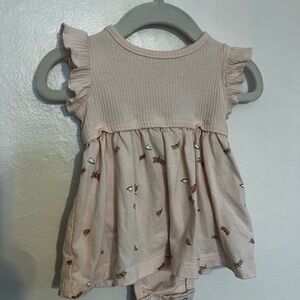 Carter's Light Pink Ruffle Sleeve Dress